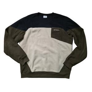 Columbia Sweatshirt Men’s Large Colorblock Fleece Casual Outdoor